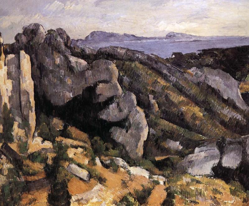 Paul Cezanne rock china oil painting image